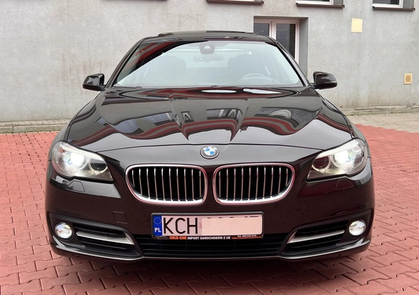 BMW Seria 5 cena 72900 przebieg: 198339, rok produkcji 2015 z Międzylesie małe 631